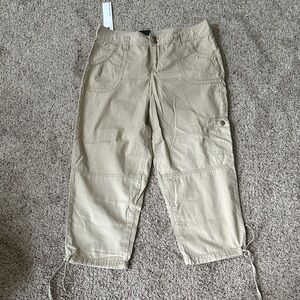 Calvin Klein Jeans Tan capris NWT